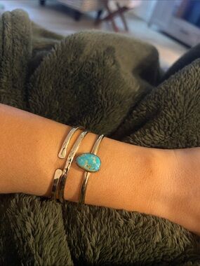 12kt GF Turquoise Cuff Bracelet - SINGLE cuff ONLY